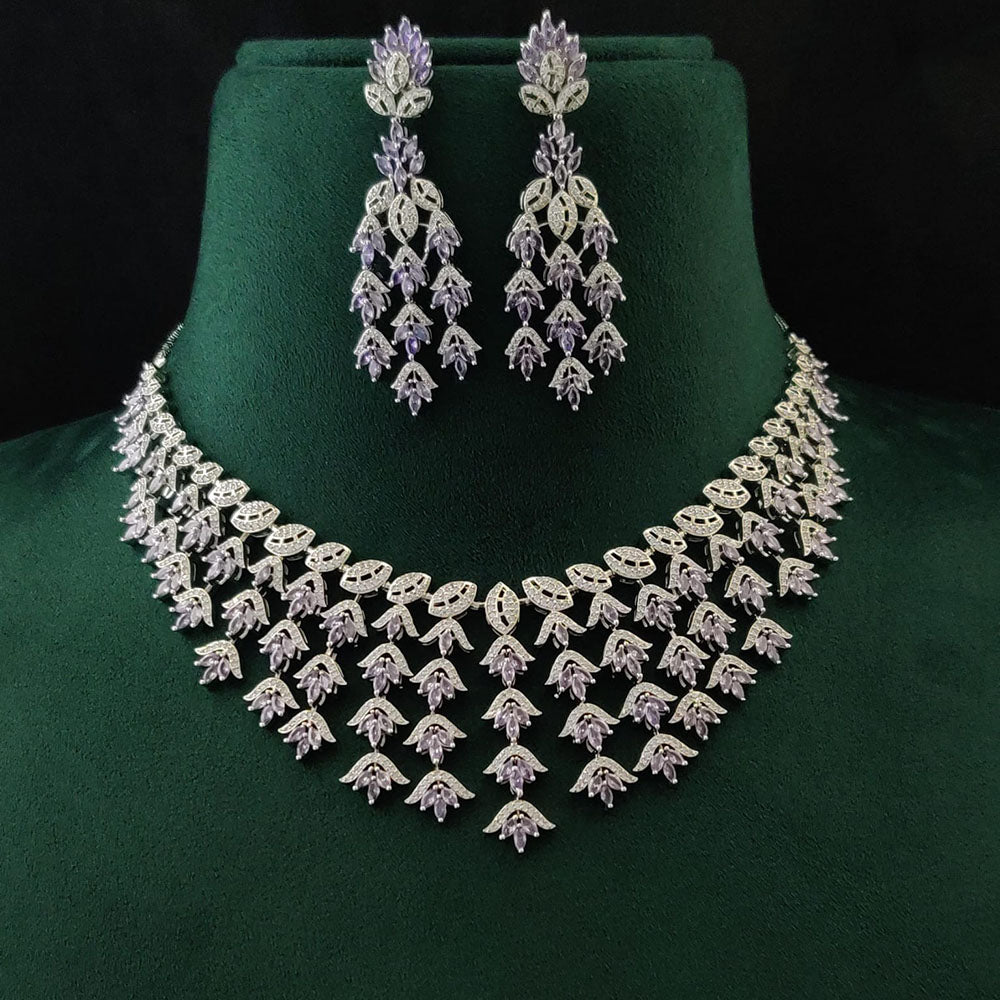 Vivah Creations Luxury Look American Diamond Set for Girls