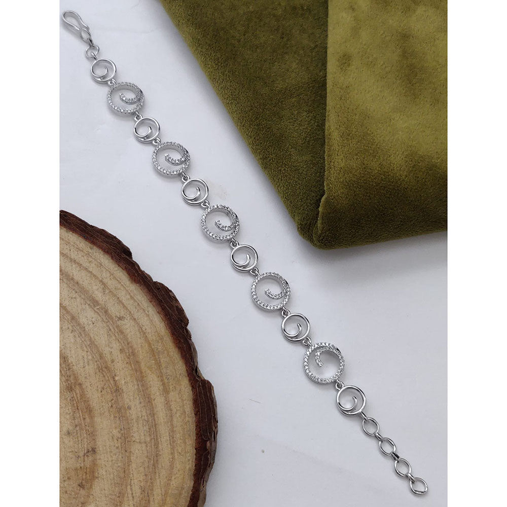 Vivha Creations Luxury American Diamond Designer Adjustable Bracelet