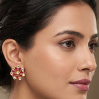 Wearhouse Fashion Modern Style Kundan Stone Studs Earrings