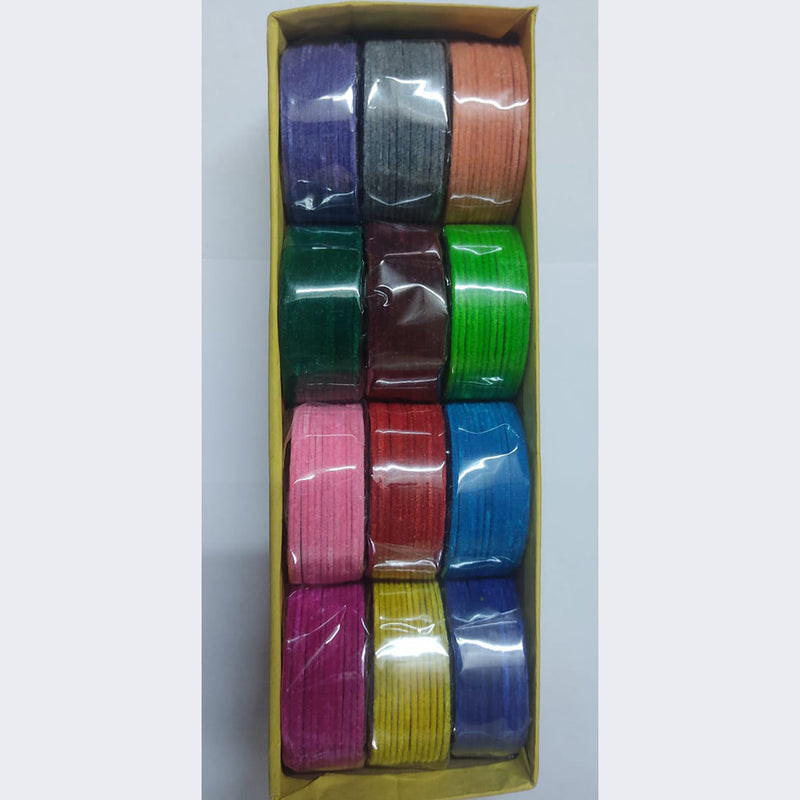 Ravechi Art Velvet Bangles Set (Assorted Colors)
