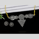 Mahavir Oxidised Plated Choker Necklace Set