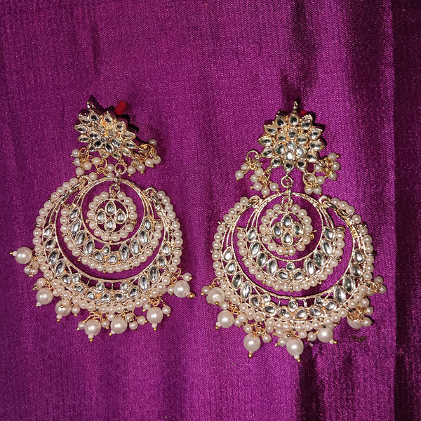 Akruti Collection Gold Plated Dangler Earrings