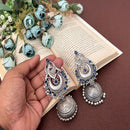 Akruti Collection Silver Plated Jhumki Earrings