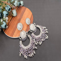 Akruti Collection Silver Plated Dangler Earrings