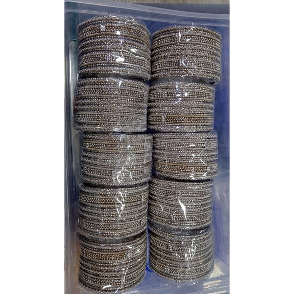 Akruti Collection Silver Plated Bangles Set
