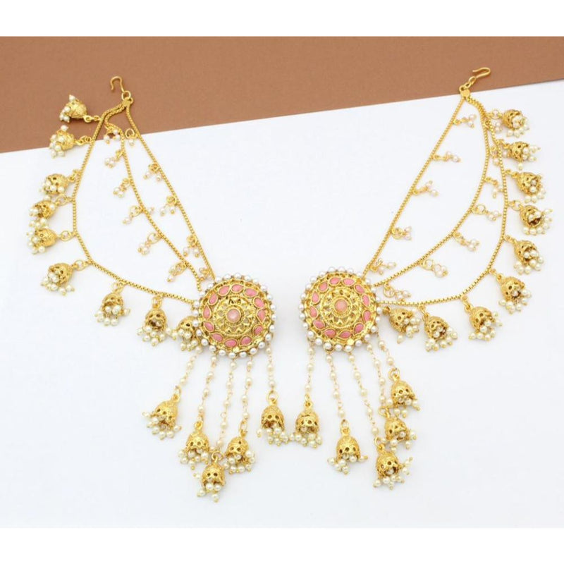 Akruti Collection Gold Plated Kanchain Jhumki Earrings