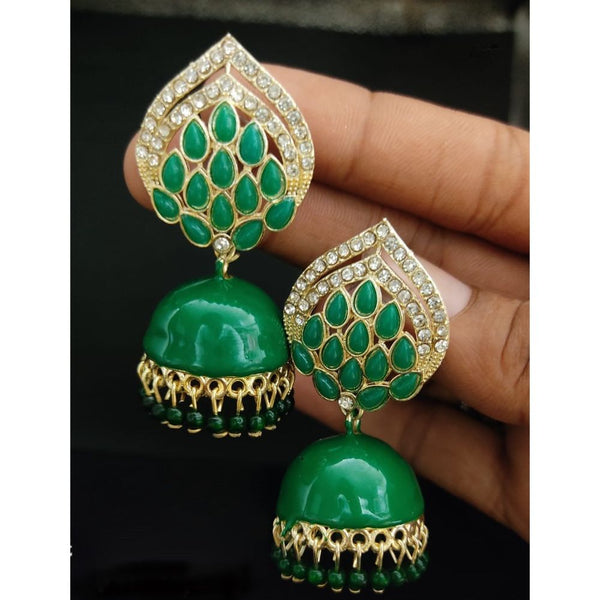 Akruti Collection Gold Plated Jhumki Earrings