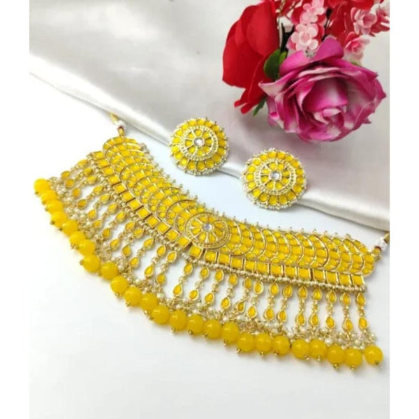 Akruti Collection Gold Plated Necklace Set