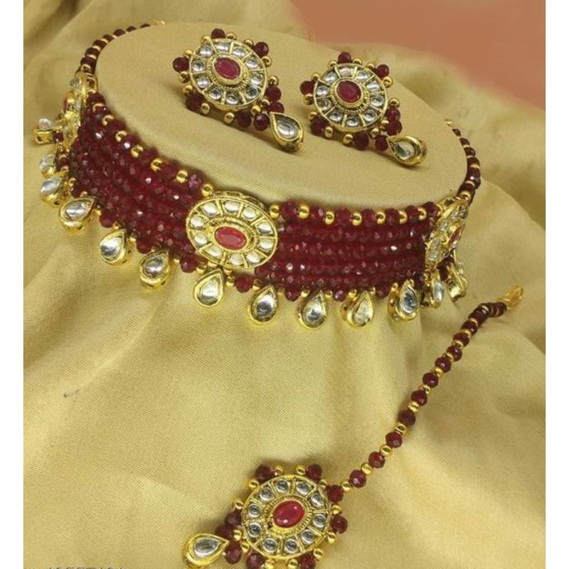 Akruti Collection Choker Necklace Set