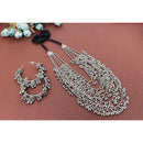 Akruti Collection Silver Plated Necklace Set