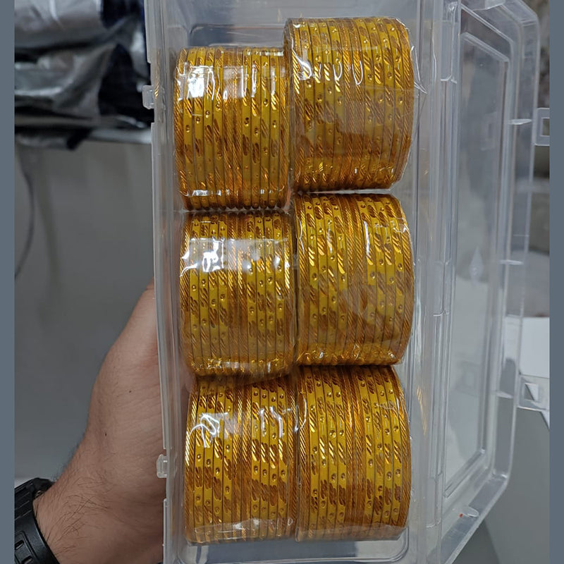 Akruti Collection Gold Plated Bangles Set