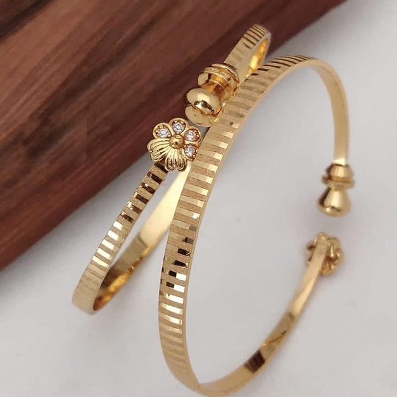 Akruti Collection Gold Plated Austrian Stone Adjustable Bracelet