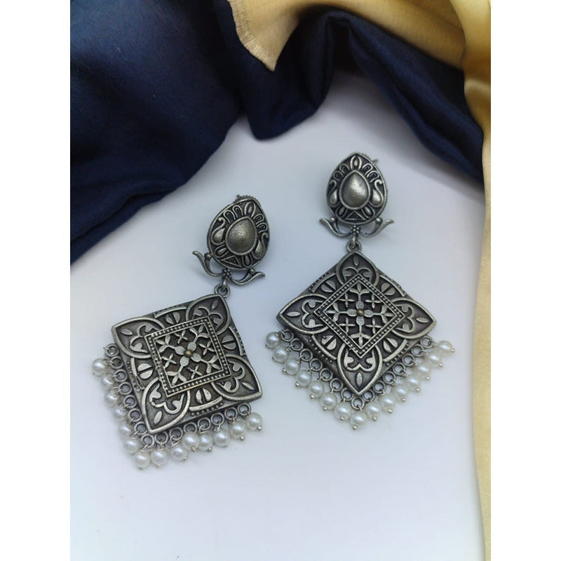 Akruti Collection Oxidised Plated Dangler Earrings