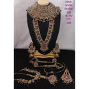Akruti Collection Gold Plated Austrian Stone Bridal Set