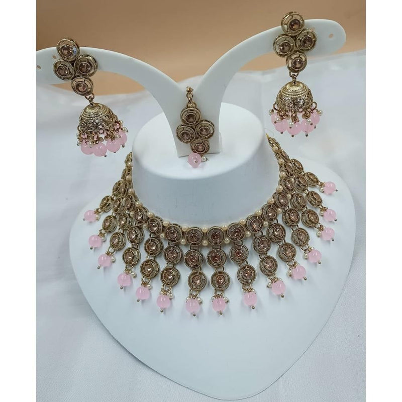 Akruti Collection Gold Plated Austrian Stone Necklace Set