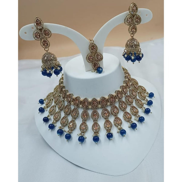 Akruti Collection Gold Plated Austrian Stone Necklace Set