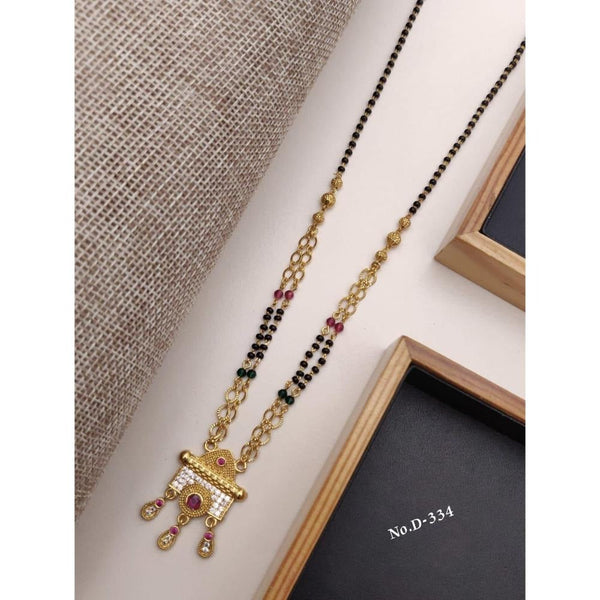 Akruti Collection Gold Plated Mangalsutra