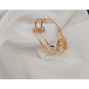 Akruti Collection Gold Plated Adjustable Bangle Set