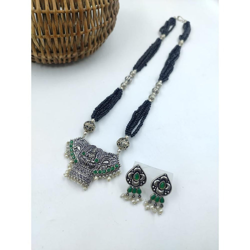 Akruti Collection  Oxidised  Plated  Necklace Set