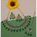 Akruti Collection Gold Plated Crystal Stone And Beads Necklace Set