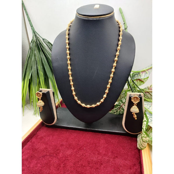 Akruti Collection Gold Plated Necklace Set