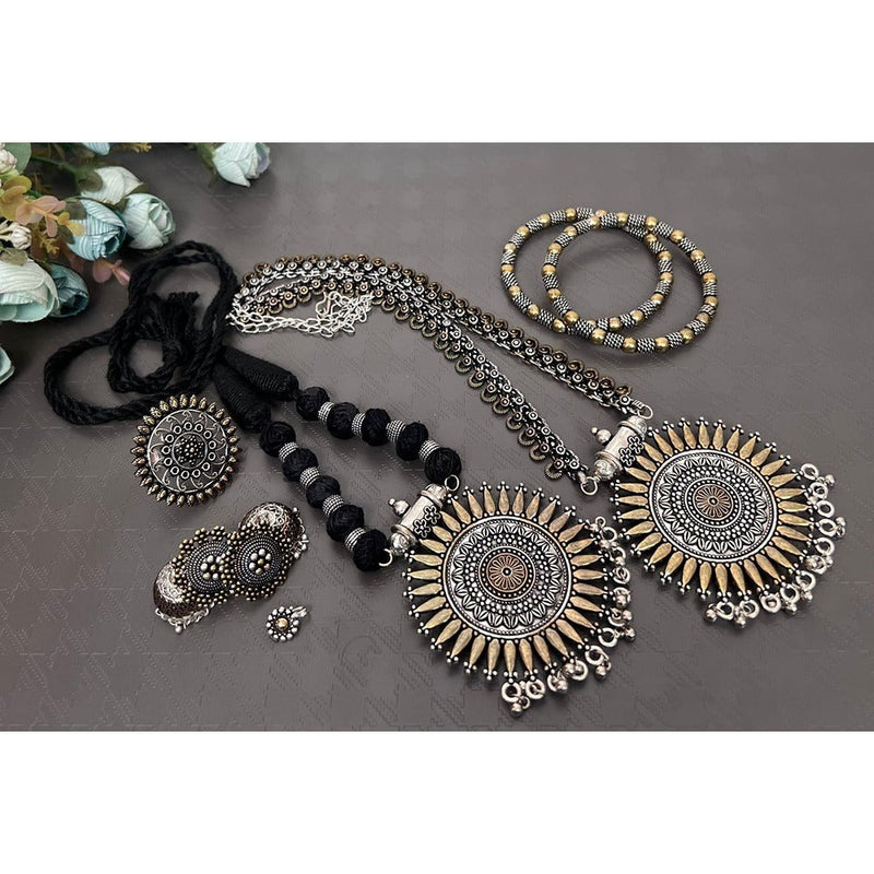 Akruti Collection 2 Tone Plated Jewellery Combo