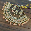 Akruti Collection Gold Plated Mirror And Beads Necklace Set