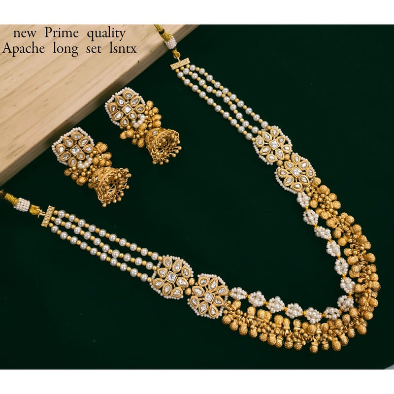 Akruti Collection Gold Plated Beads Necklace Set