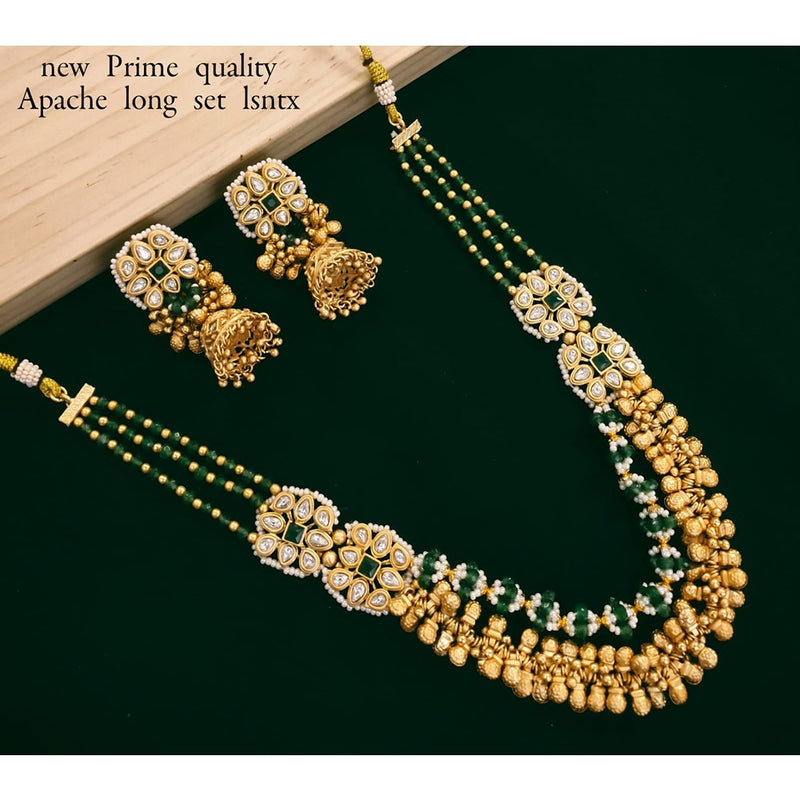 Akruti Collection Gold Plated Beads Necklace Set