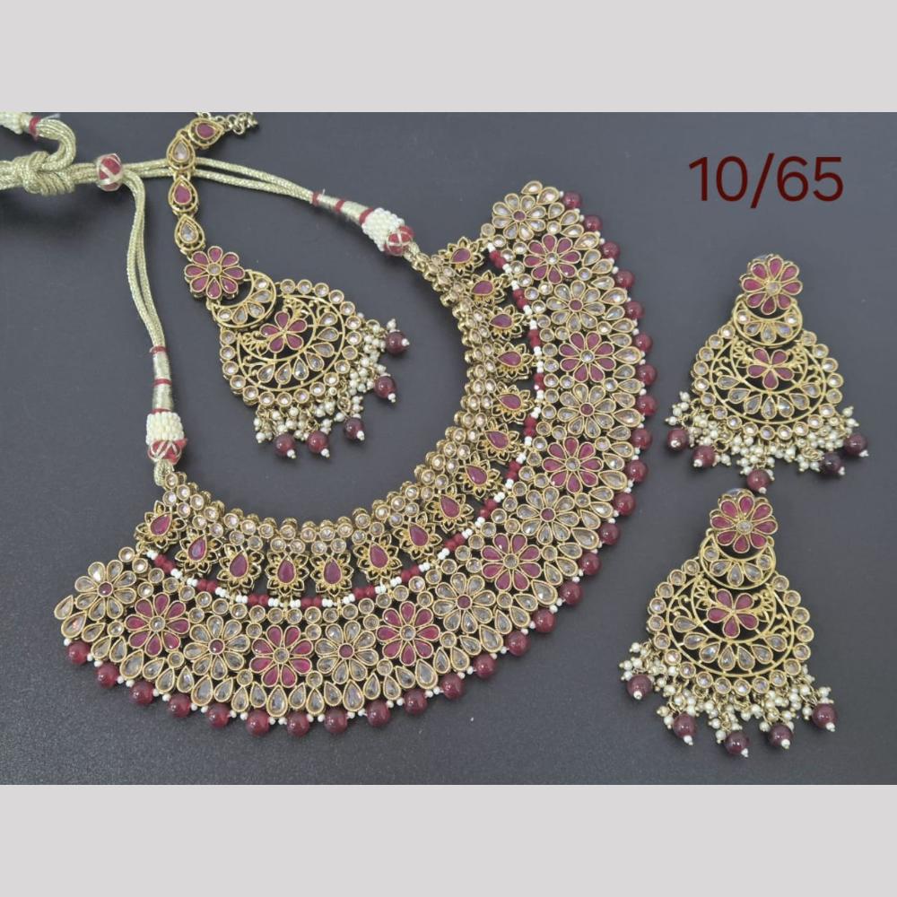 Akruti Collection Gold Plated Neckalce Set