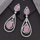 Akruti Collection Sparkling AD Dangler Earrings | Festive & Ethnic Wear