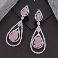 Akruti Collection Sparkling AD Dangler Earrings | Festive & Ethnic Wear