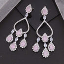 Akruti Collection Sparkling AD Dangler Earrings | Festive & Ethnic Wear