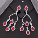 Akruti Collection Sparkling AD Dangler Earrings | Festive & Ethnic Wear