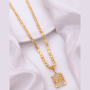 Akruti Collection Gold Plated Austrian Stone Men's Chain Pendant