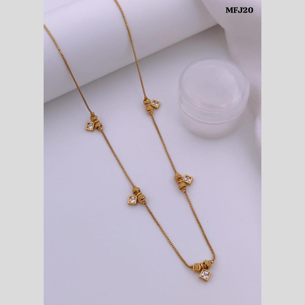 Akruti Collection Gold Plated Crytsal Stone Necklace
