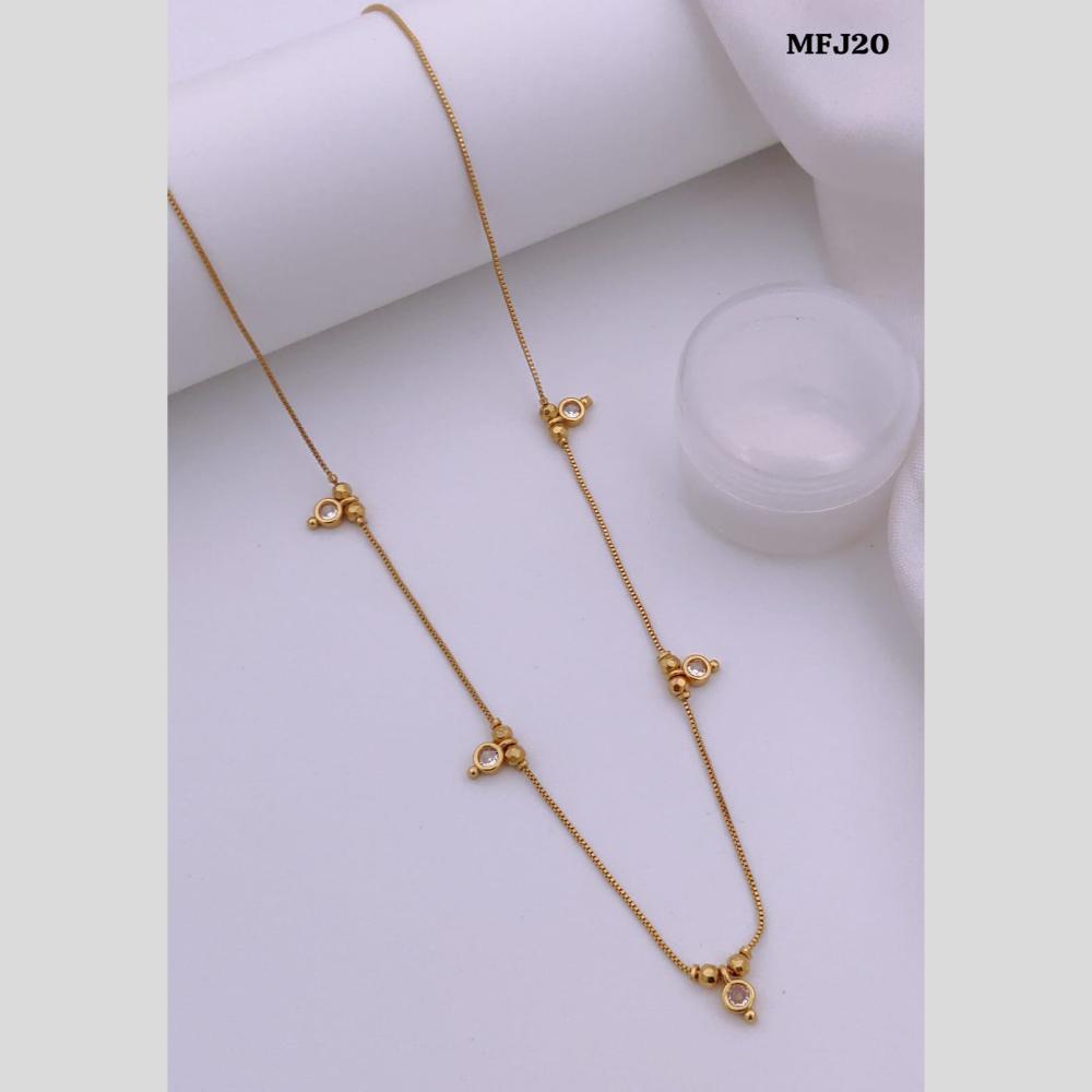 Akruti Collection Gold Plated Crytsal Stone Necklace