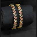 Akruti Collection Premium Gold Plated American Diamond Bangles