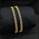 Akruti Collection Premium Gold Plated American Diamond Bangles