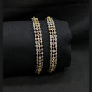 Akruti Collection Premium Gold Plated American Diamond Bangles