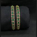 Akruti Collection Premium Gold Plated American Diamond Bangles