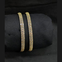 Akruti Collection Premium Gold Plated American Diamond Bangles