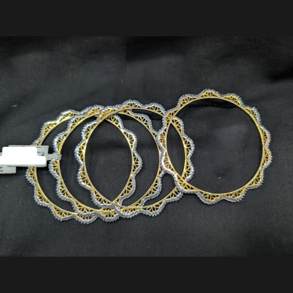 Akruti Collection Premium 2 Tone Plated Bangle
