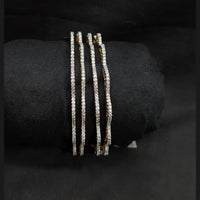 Akruti Collection Gold Plated Austrain Stone Bangle 