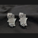 Akruti Collection Silver Plated American Daimonds Dangler Earrings
