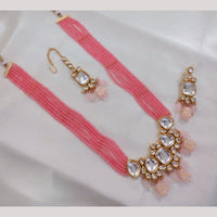 Akruti Collection Timeless Tradition Kundan And  Beads Long Necklace Set