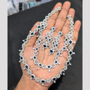 Akruti Collection Austrian and Crystal Stone Premium Necklace Set