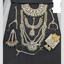 Akruti Collection Modern Heirloom Kundan And Beads Fusion Look Bridal Set