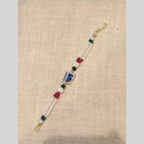 Akruti Collection Elegant Pearl Rakhi – Traditional Love with a Touch of Grace