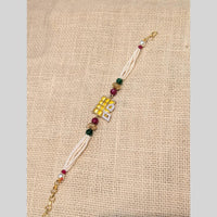 Akruti Collection Designer Pearl Rakhi for Brother – Pure Bond of Love